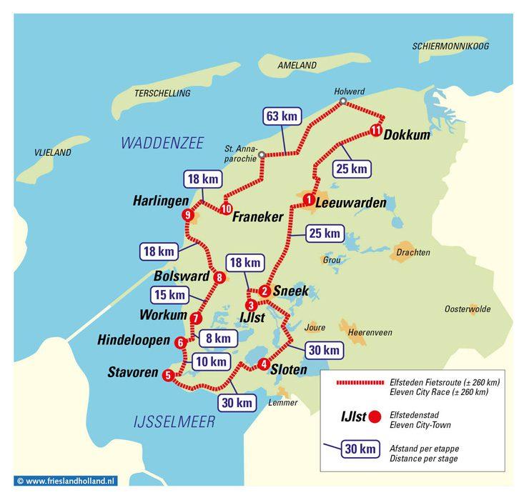 Elfstedentocht Cycle Route